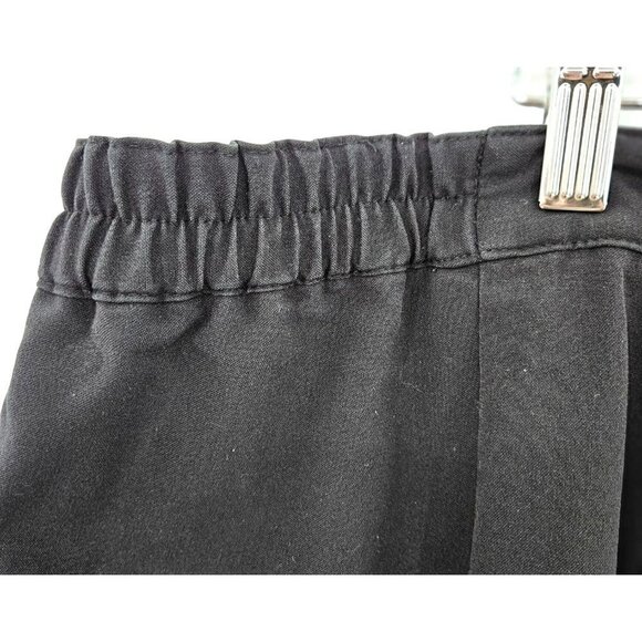 Maggie Barnes Stretch Black Pants Plus Sz 9 Avg 30 32 Elastic Sides Crop Ankle - Picture 3 of 11